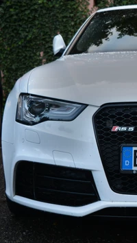 Voiture de sport blanche élégante à Fribourg