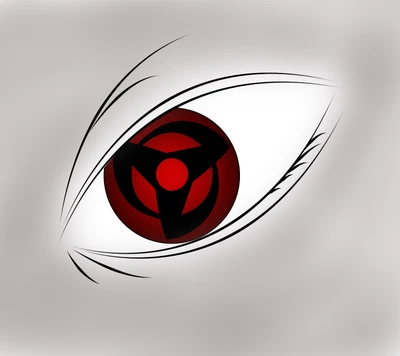 anime, desenho animado, olho, sharingan