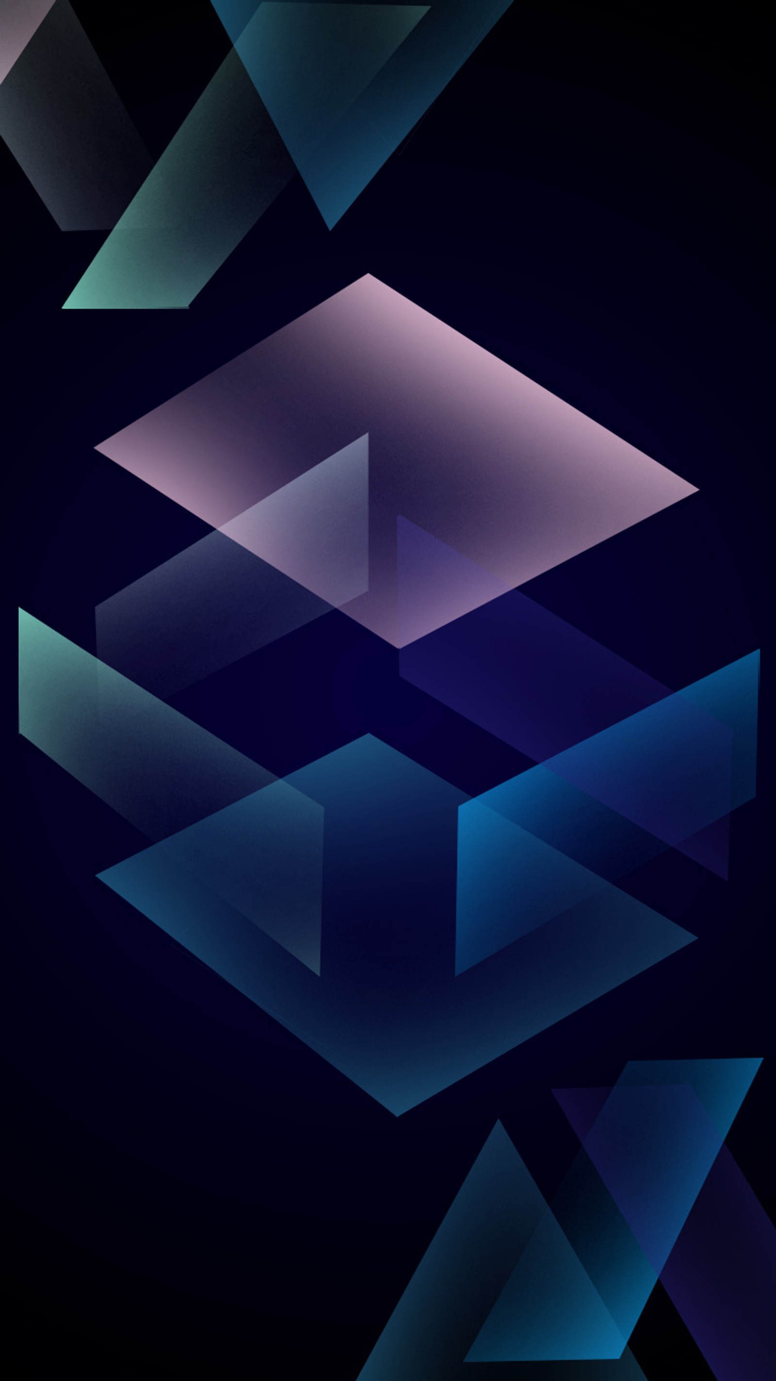 A close up of a blue and purple abstract background with a square (colors, cool, dark, shapes)