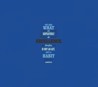 Excellence: A Habit Defined by Repeated Actions - Aristotle Quote