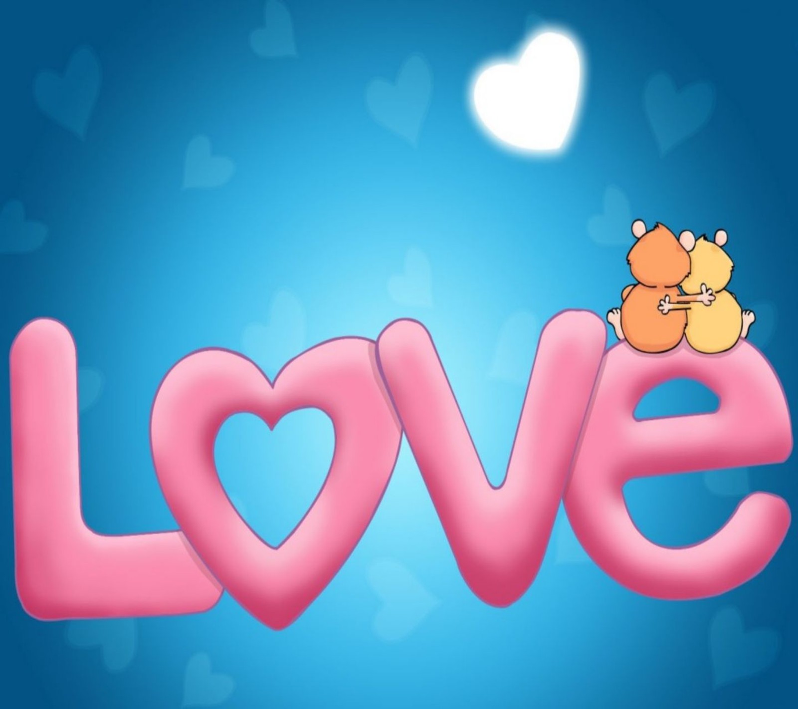 cartoon, couple, cute, heart, love Download Wallpaper