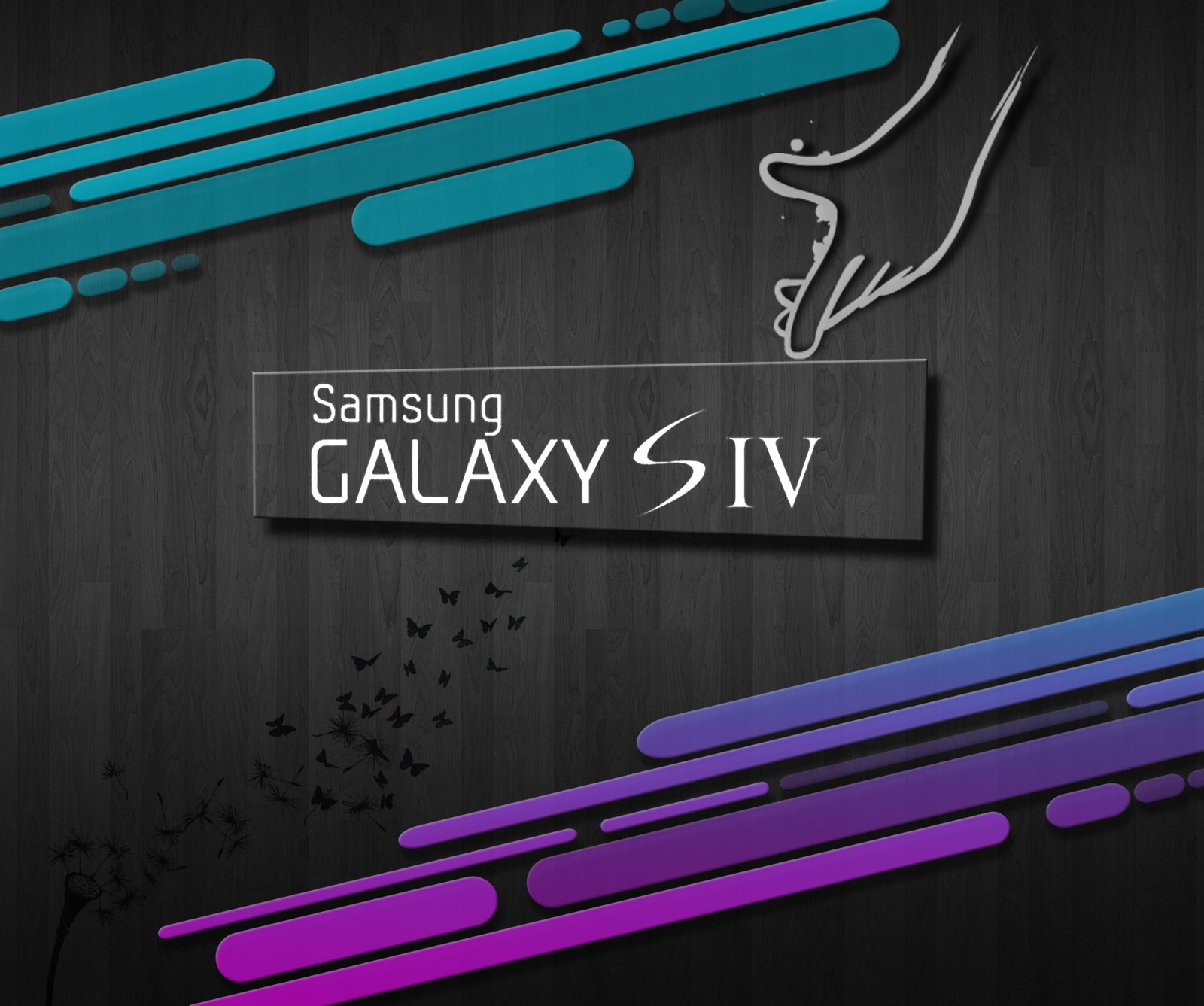 Lade galaxie, logo, s4, samsung, siv Hintergrund herunter