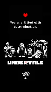 alphys, asgore, asriel, determination, flowey wallpaper