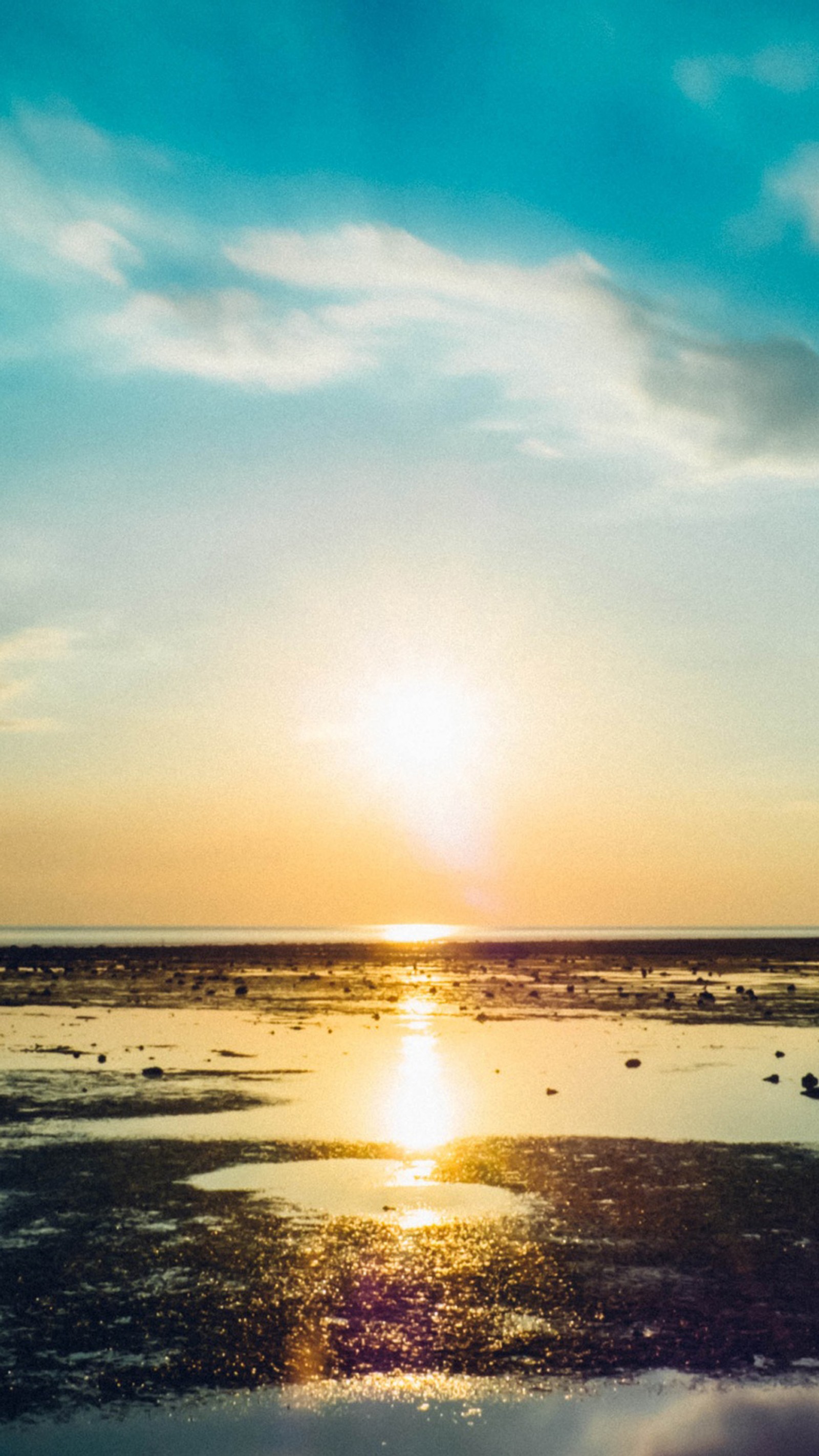 Araffes are walking on the beach at sunset with a surfboard (blue, sunset, water)