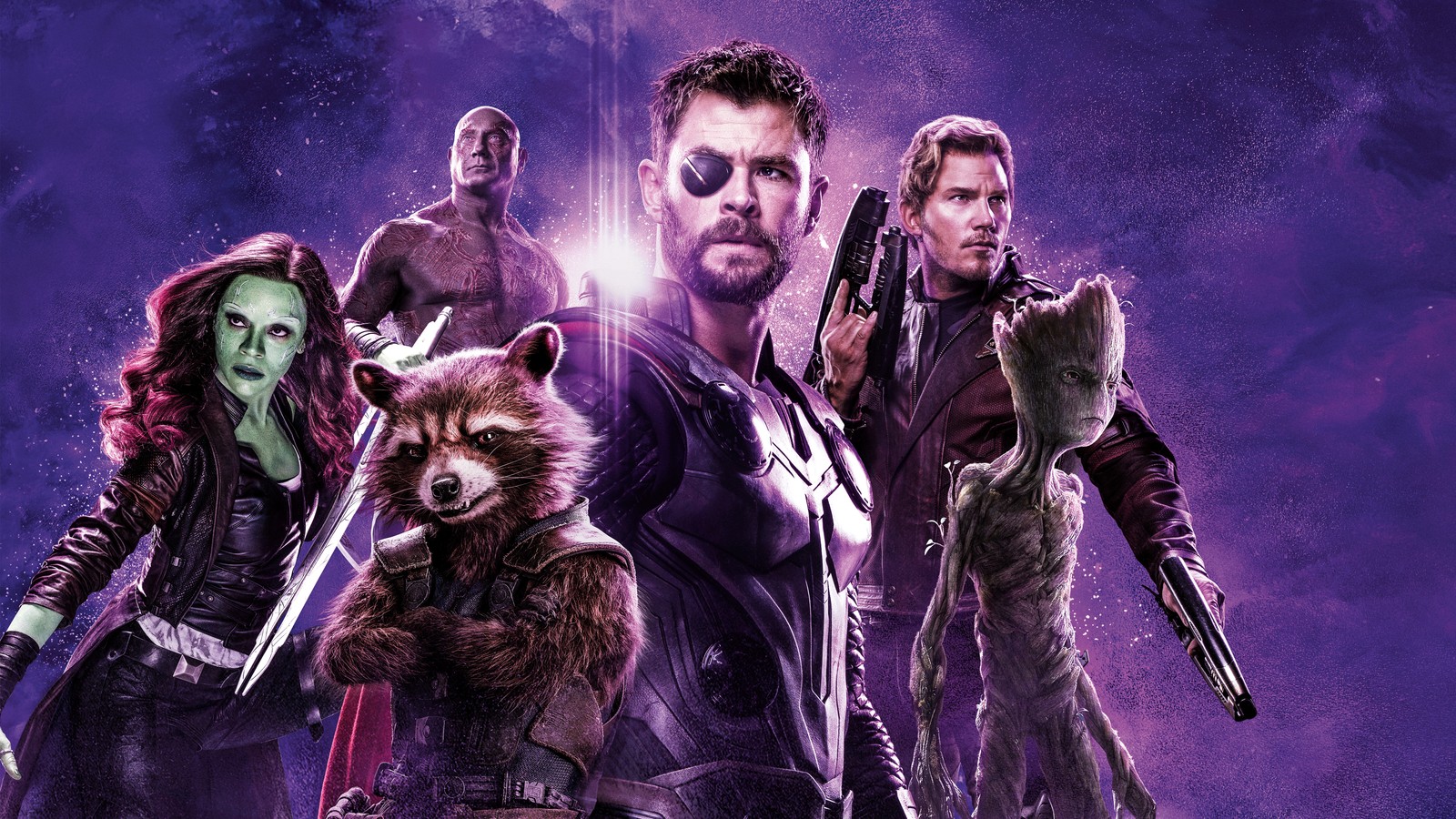 avengers endgame, movie, rocket raccoon, thor, drax wallpaper