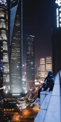 Urban Explorer: Skyscraper Views and City Lights