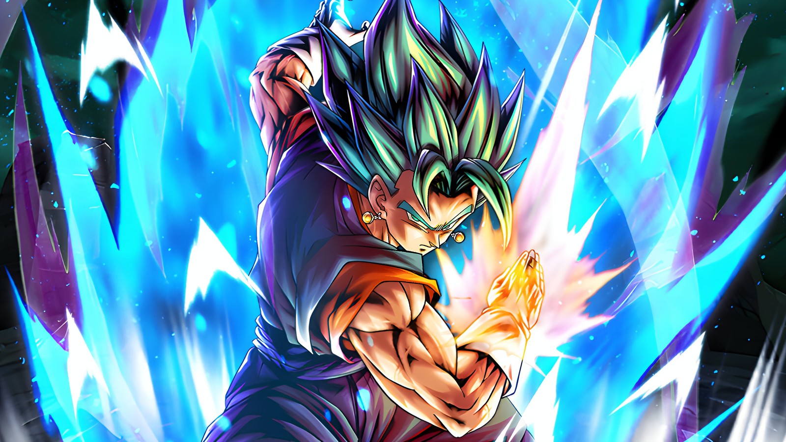 Download vegito, dragon ball legends, anime, 4k wallpaper for free