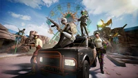 pubg, playerunknowns battlegrounds, video game, dinoland, squad wallpaper