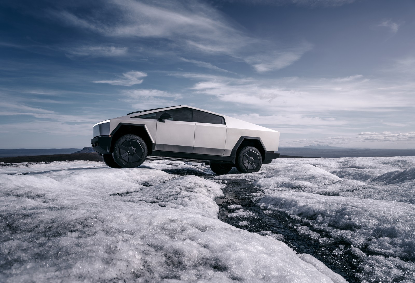 Download tesla cybertruck, off roading, electric pickup, cars, 4k wallpaper for free