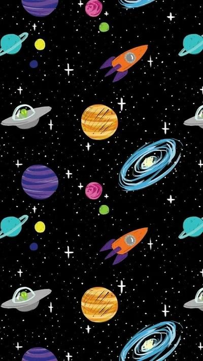 planetas, universo, fondo de pantalla