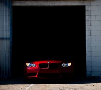 bmw, red