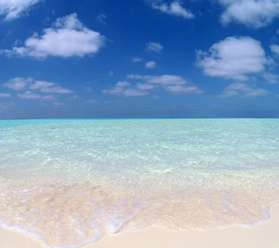 playa azul cristalina, lugar soñador, arena dorada