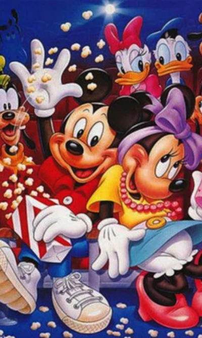 cine, disney, donald, mickey mouse, minnie mouse