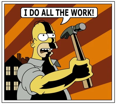 hammer, homer, simpsons, simpsons wallpaper, simpsons wallpapers