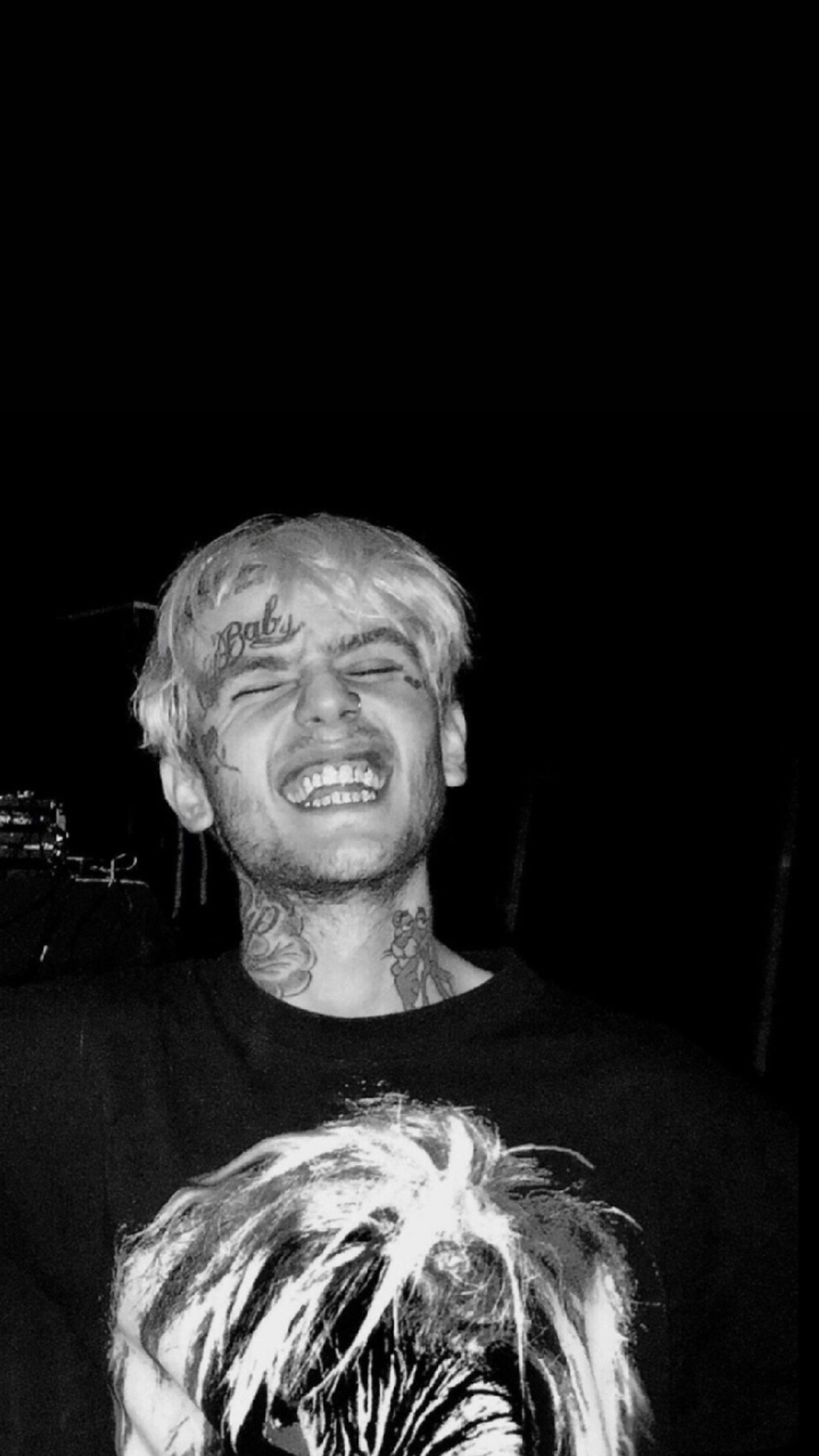 Скачать обои чёрный, милый, серый, лил пип, lil peep