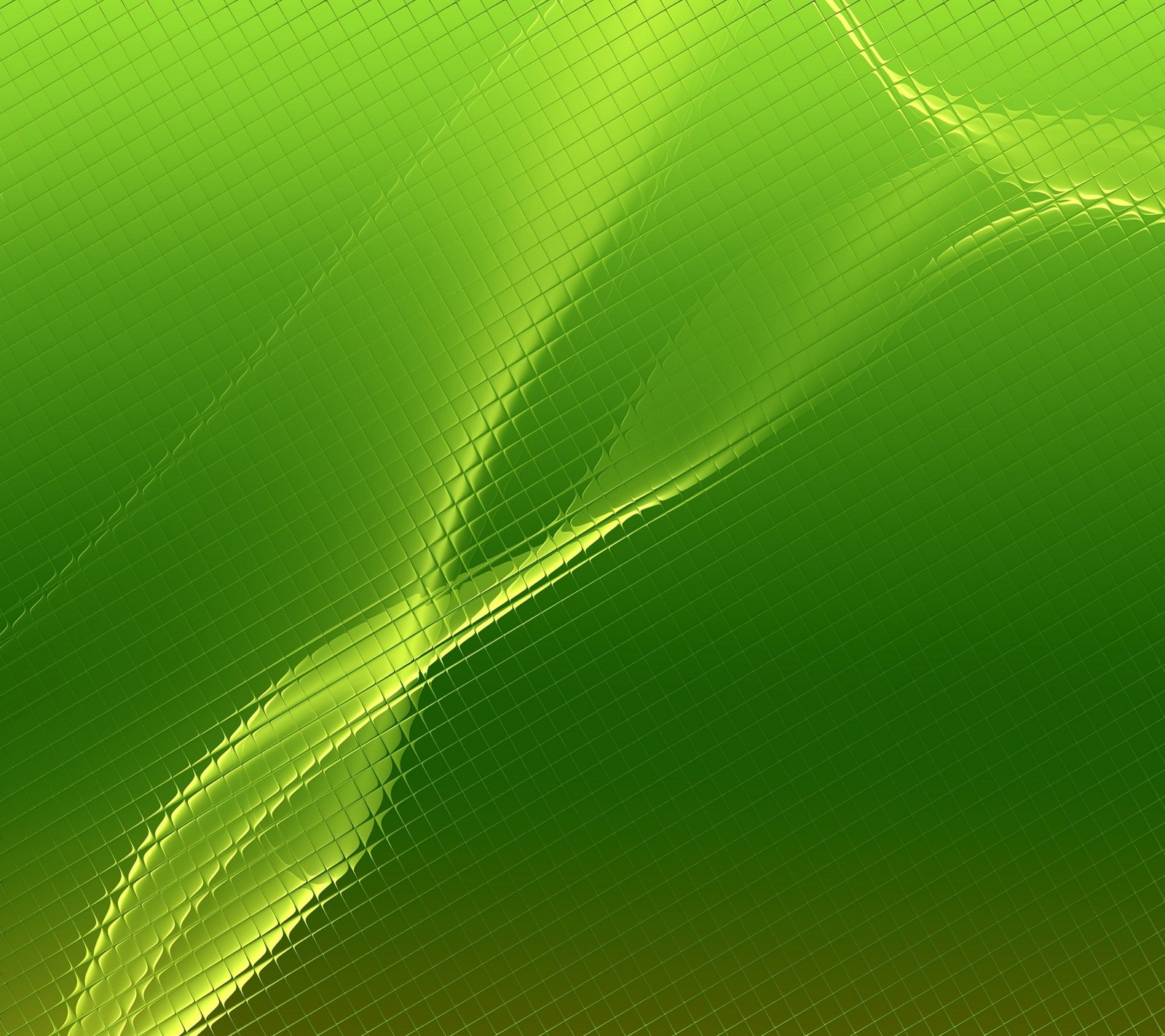 Abstract green background with wavy lines and a blurry image (abstract, glassy, green)