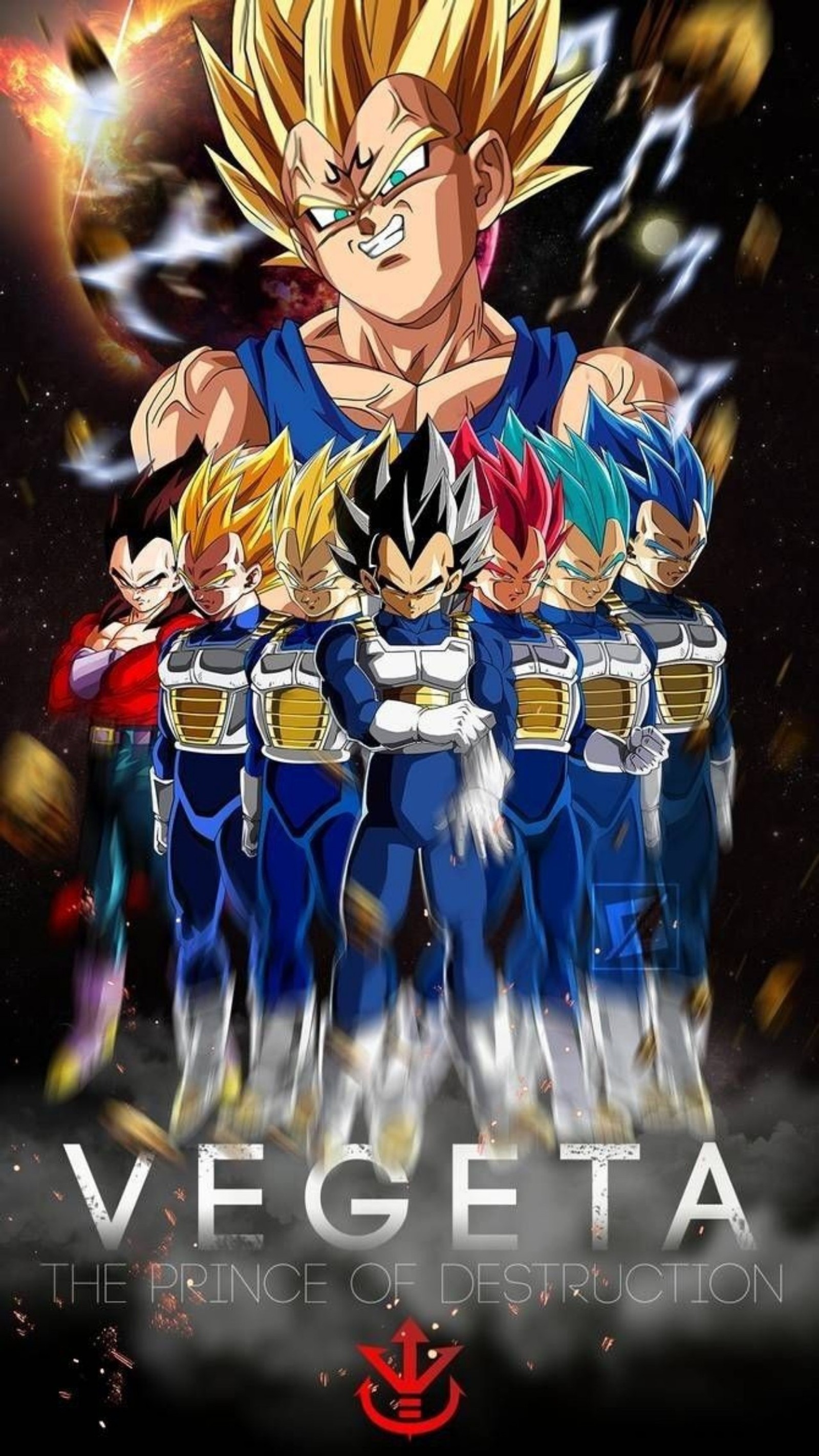 Vegeta o príncipe da destruição (anime, bola, heróis, papel de parede, saiyajin)