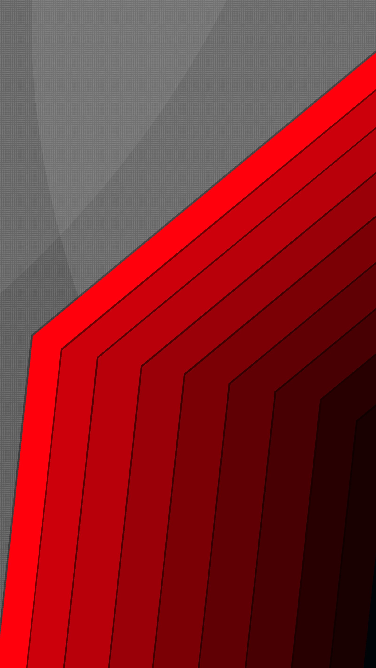 There is a red and black wall with a red and gray stripe (red, stripes)