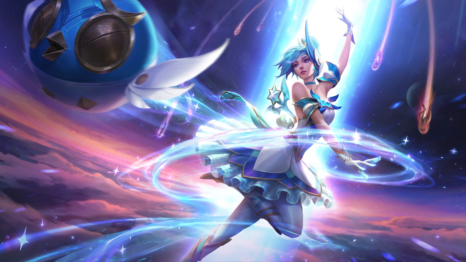 star guardian, orianna, skin, splash art, lol wild rift wallpaper