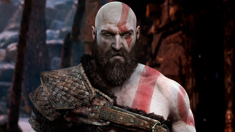 Бог войны приходит на ps4 (kratos, видеоигра, god of war, игры, обои 4k)