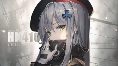 HK416 из Girls Frontline: Поразительная аниме иллюстрация