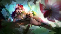 esmeralda, poison vine, skin, mobile legends, video game wallpaper