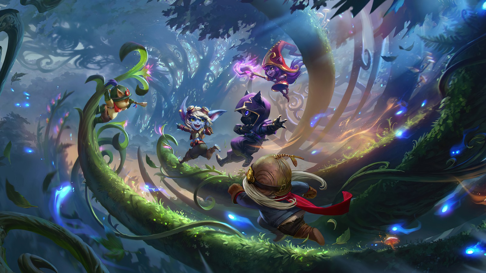 Téléchargez le fond d'écran league of legends, lol, jeu vidéo, wild rift, yordle