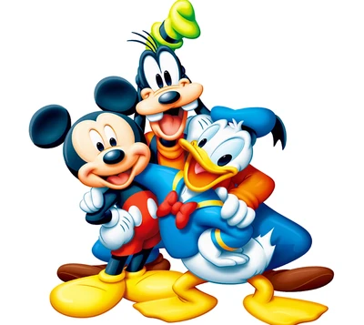 Mickey, Donald et Dingo : Héros intemporels de Disney ensemble