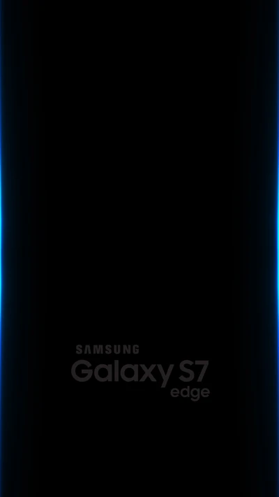 Papel de parede para Samsung Galaxy S7 Edge com sutil brilho azul nas bordas