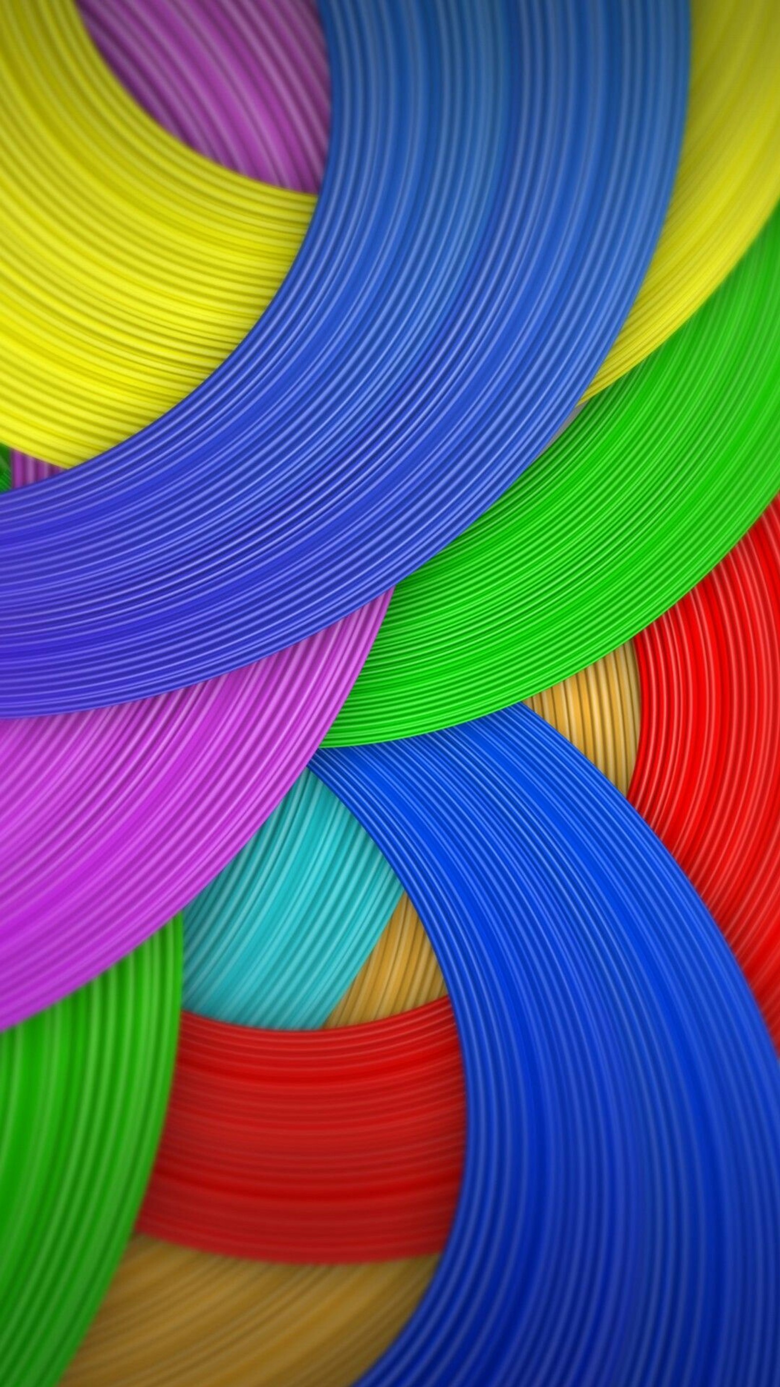 A close up of a bunch of colorful plastic wires (abstract, color, design)