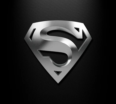 3D Metallic Letter "S" Logo Inspired by Superman Symbol