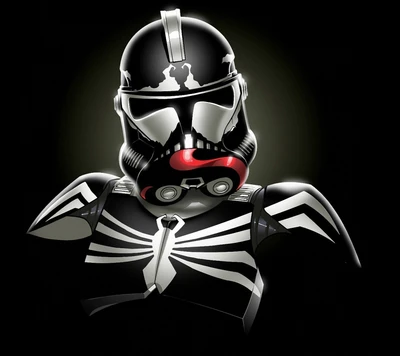 Venom-Inspired Stormtrooper: A Fusion of Star Wars and Comic Culture