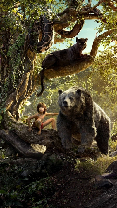 2016, jungle book, movie, poster