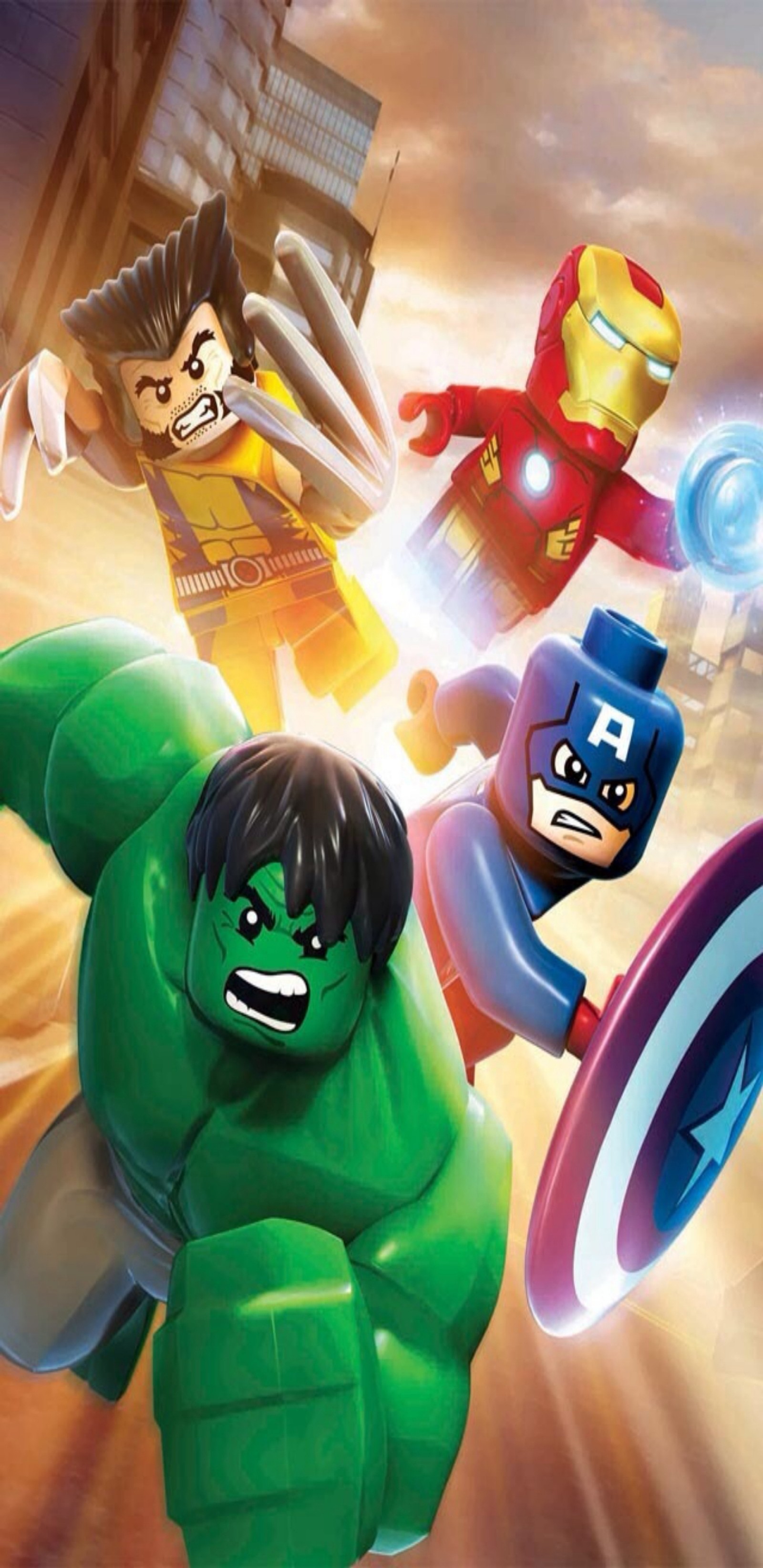 Les lego avengers se rassemblent avec hulk et iron man (lego, lego marvel super heroes, marvel, super héros)