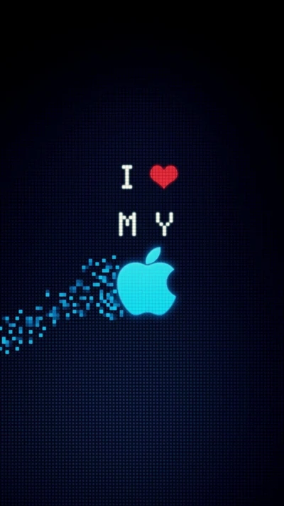 apple, blue, fun, heart, iphone