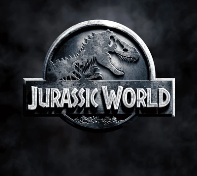 Logo de Jurassic World avec la silhouette emblématique du T-Rex