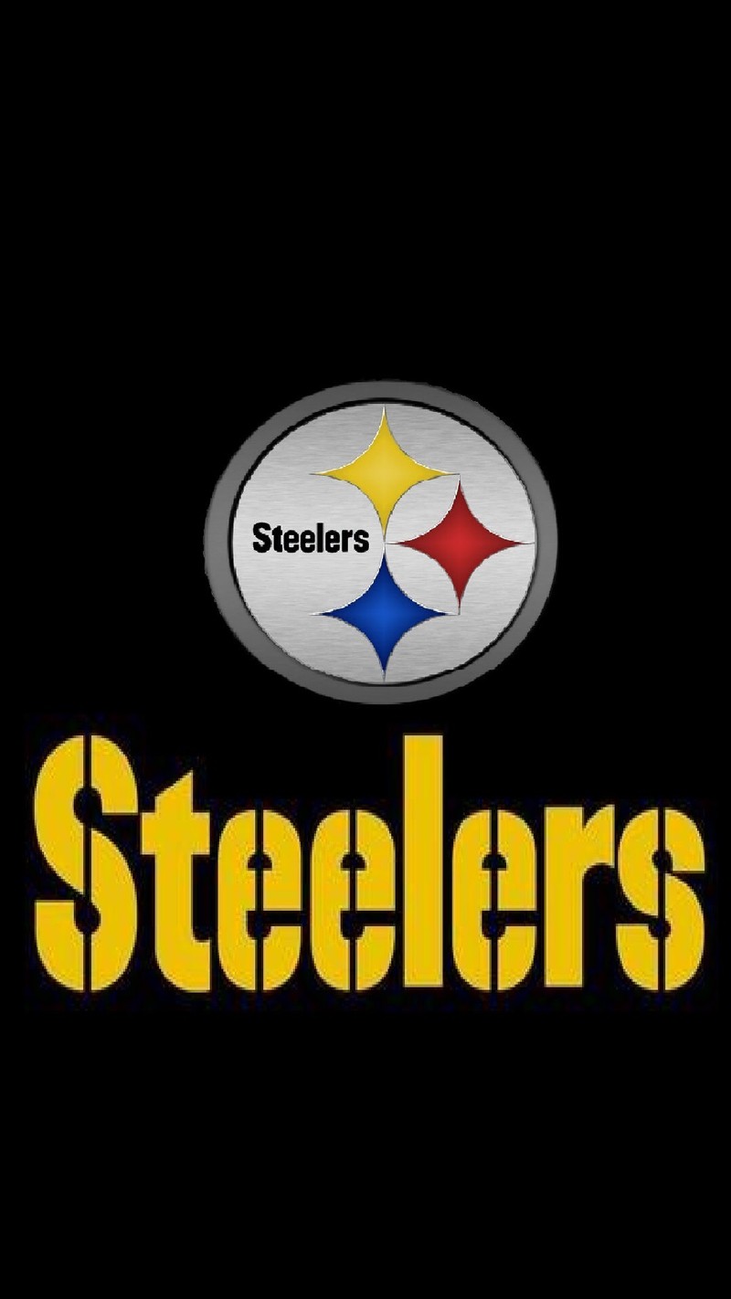 Логотип pittsburgh steelers на черном фоне (футбол, pitttsburgh, команда)