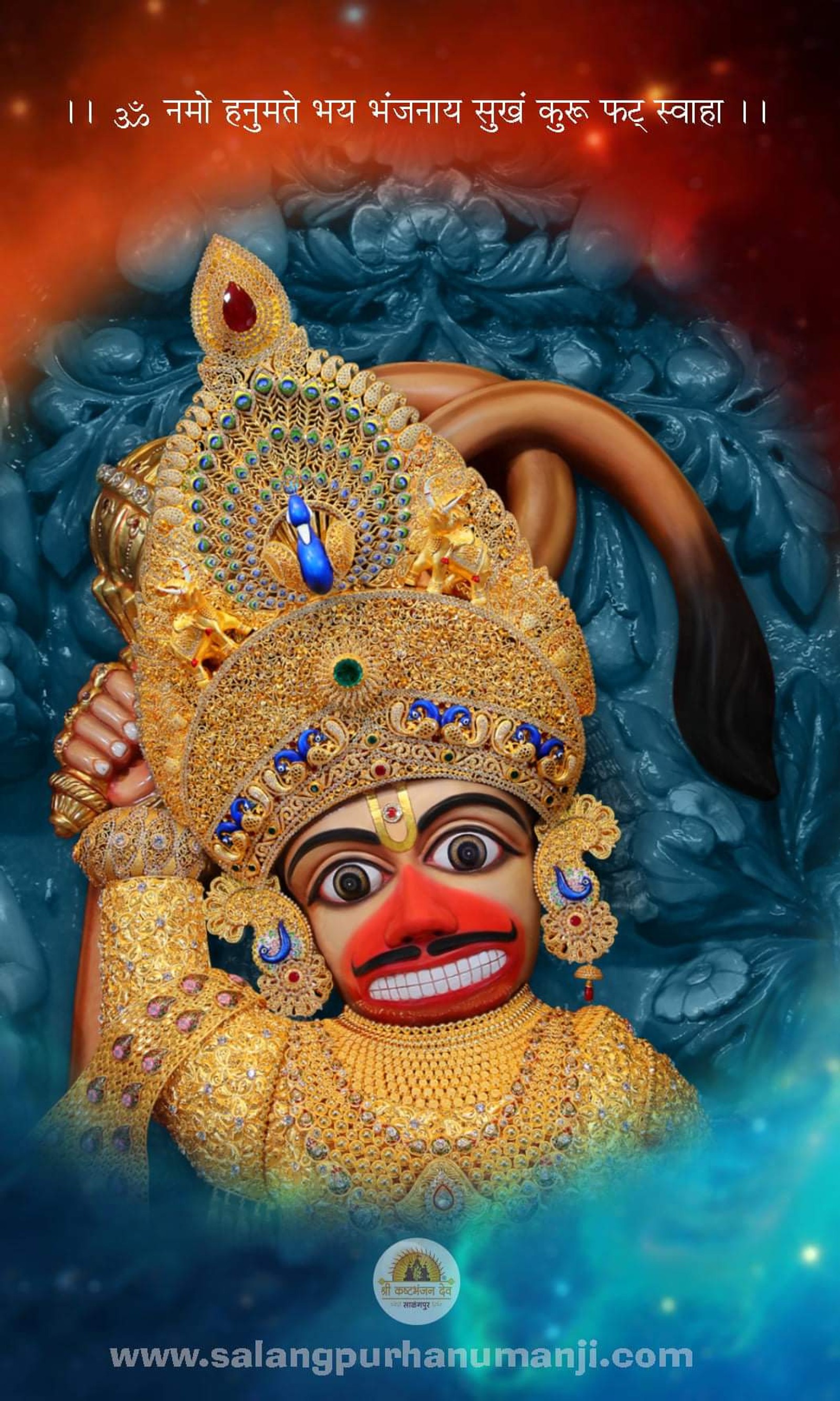 Baixar papel de parede bajarangbali, hanuman, hanuman ji, kashtabhanjan dev, sarangpur