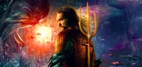 Escena épica de Aquaman de 'Aquaman y el reino perdido' con Jason Momoa