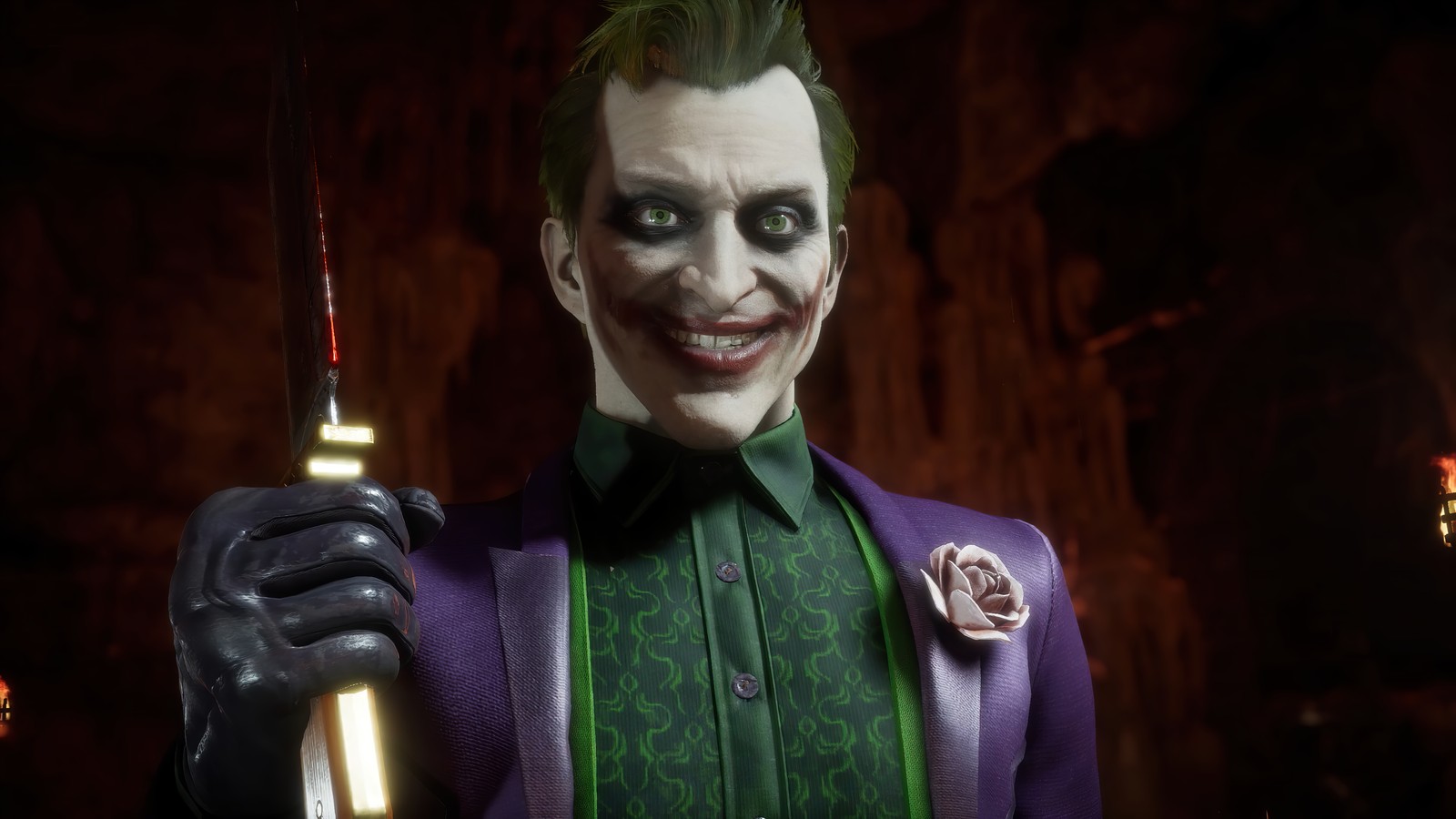 joker, smile, mortal kombat 11, mk11, video game wallpaper