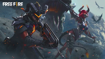 Dynamic Duo in Battle: Armored Warriors in Garena Free Fire