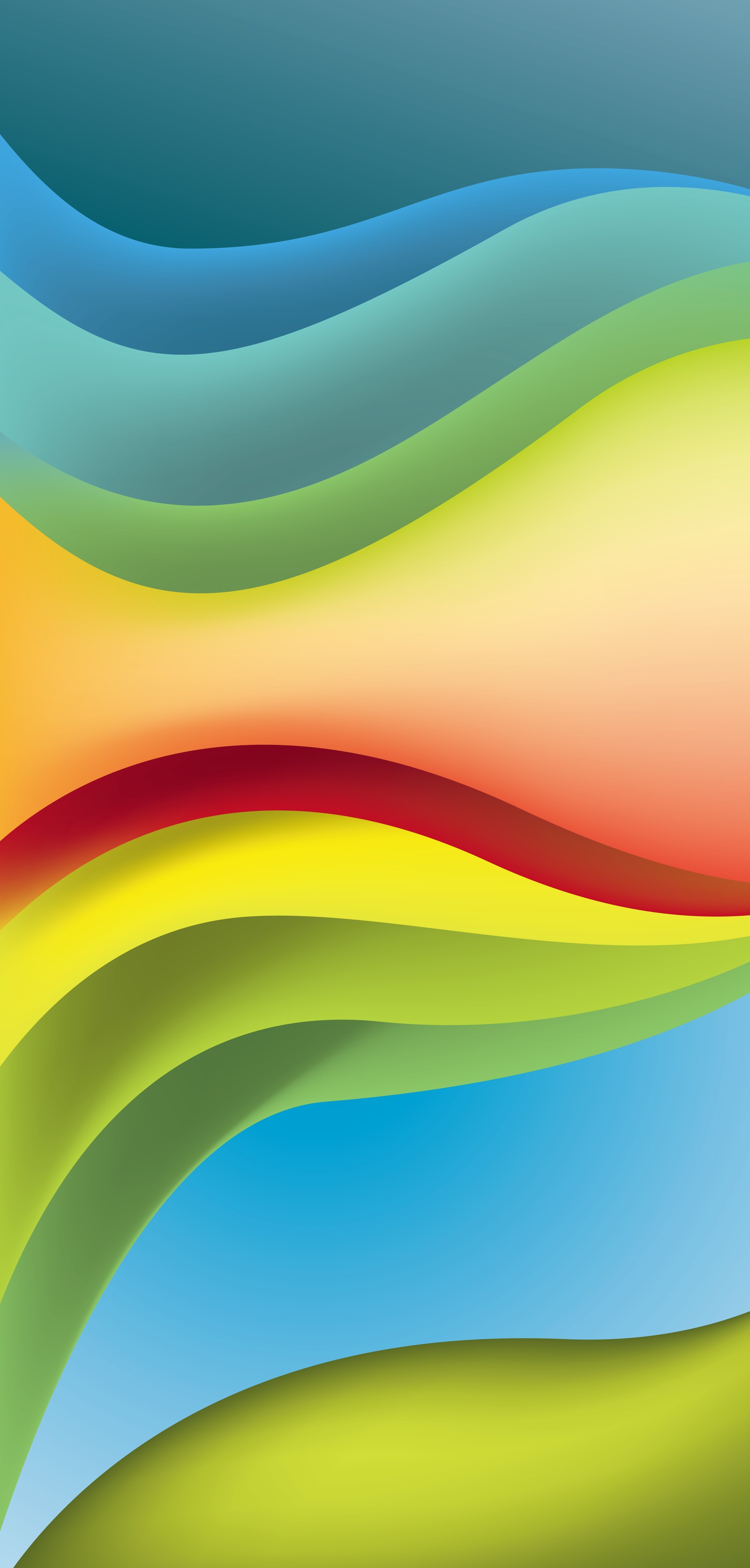 Abstract background with wavy lines and colors of different colors (colorfulness, light, azure, yellow, line)