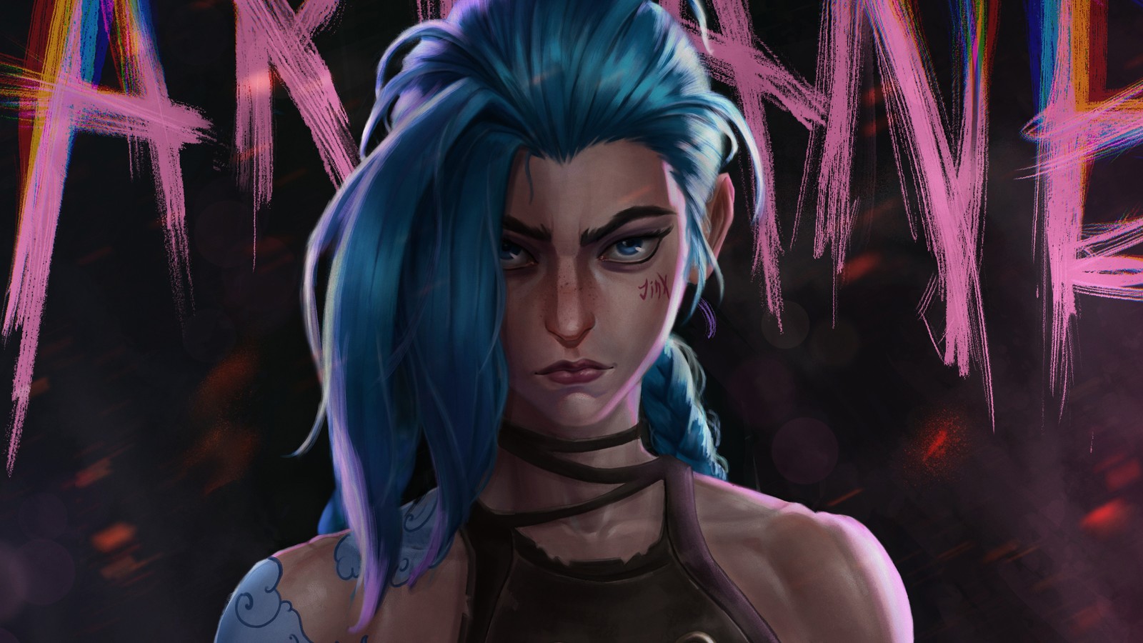 Скачать обои джинкс, jinx, arcane series, сериал, тайный