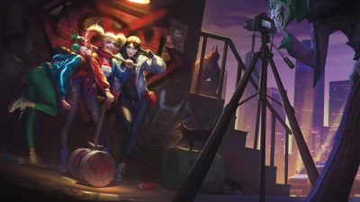 Harley Quinn y amigos: Una vibra oscura de cómic