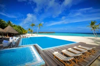 ari atoll, resort, schwimmbad, eigentum, urlaub