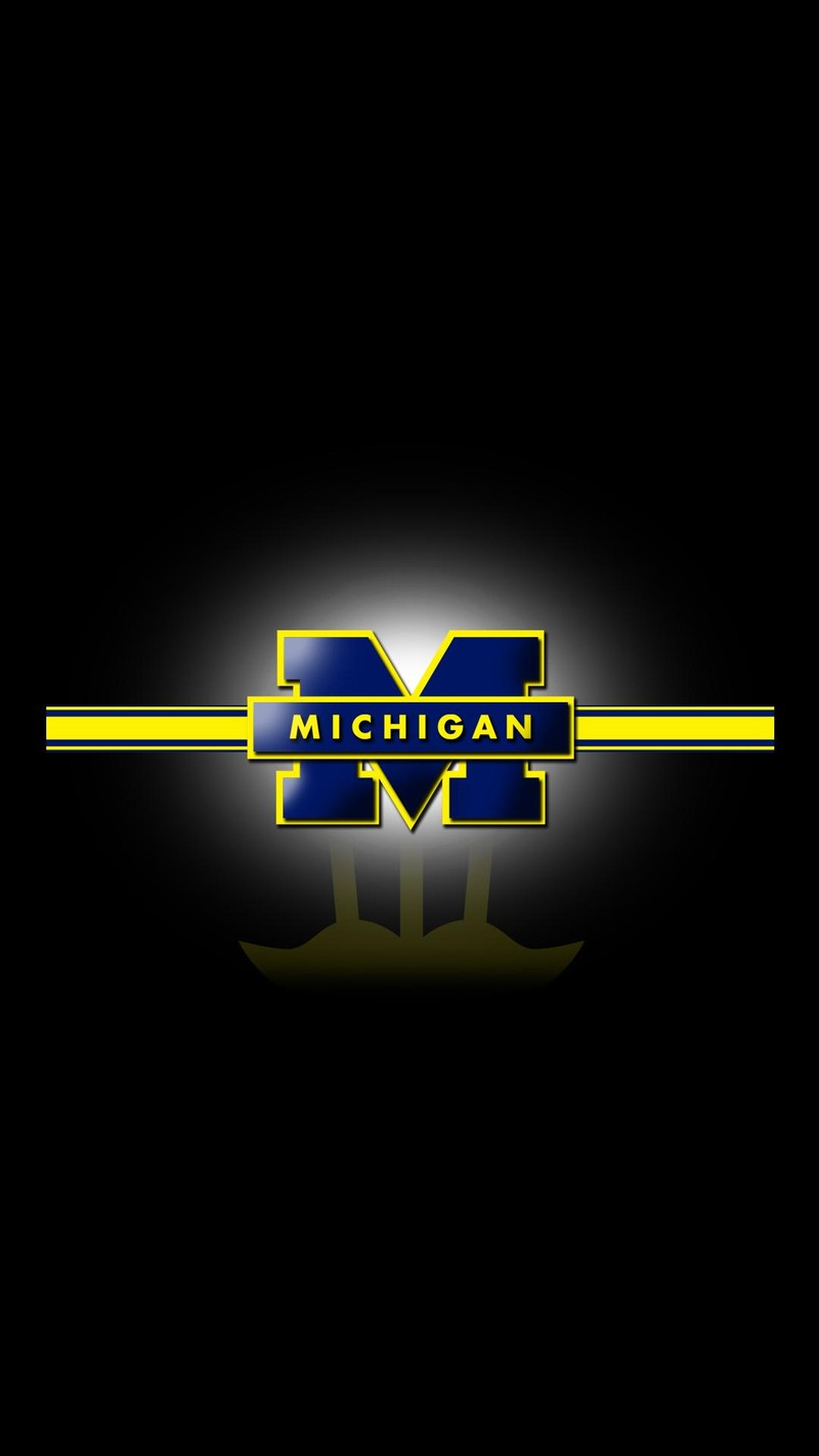 Обои michigan wolverines (идти к синему, мичиган, michigan, росомахи)