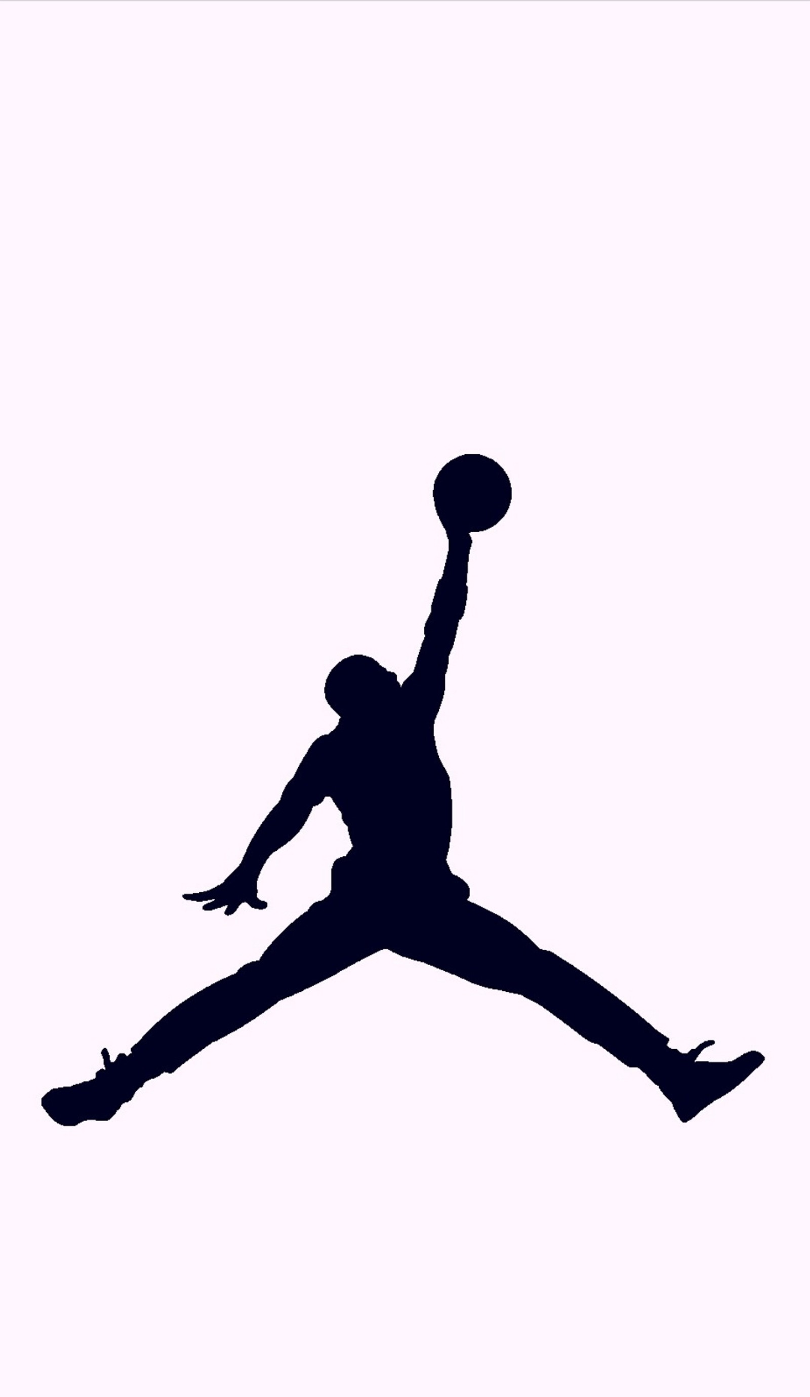 Silhouette of a man jumping in the air with a basketball ball (jordan, jumpan, wallpaper)