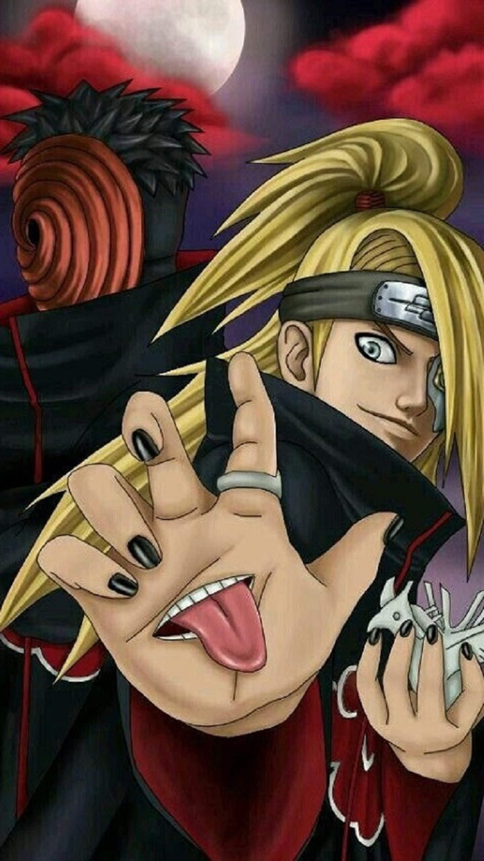 Descargar fondo de pantalla akatsuki, deidara, tobi