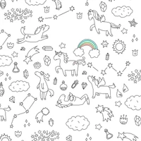 Download space, unicorns, wallpaper for free