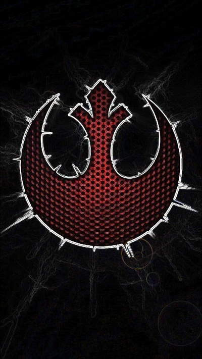 Rebel Alliance Emblem with a Bold Red Design